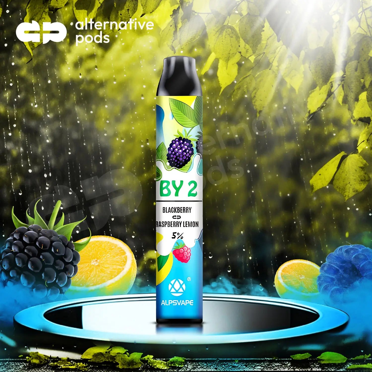 BY2 2in1 Disposable Vape - Blackberry Raspberry Lemon 