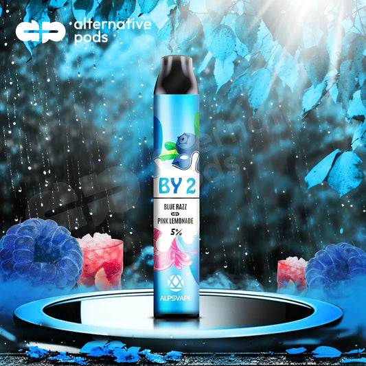 BY2 2in1 Disposable Vape - Blue Razz Pink Lemonade 