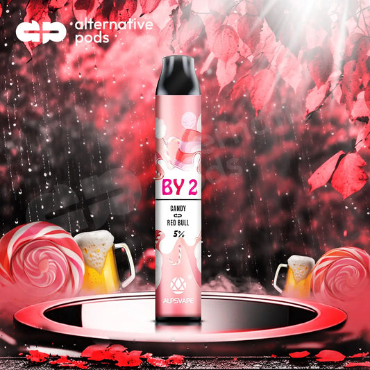 BY2 2in1 Disposable Vape - Candy Red Bull 