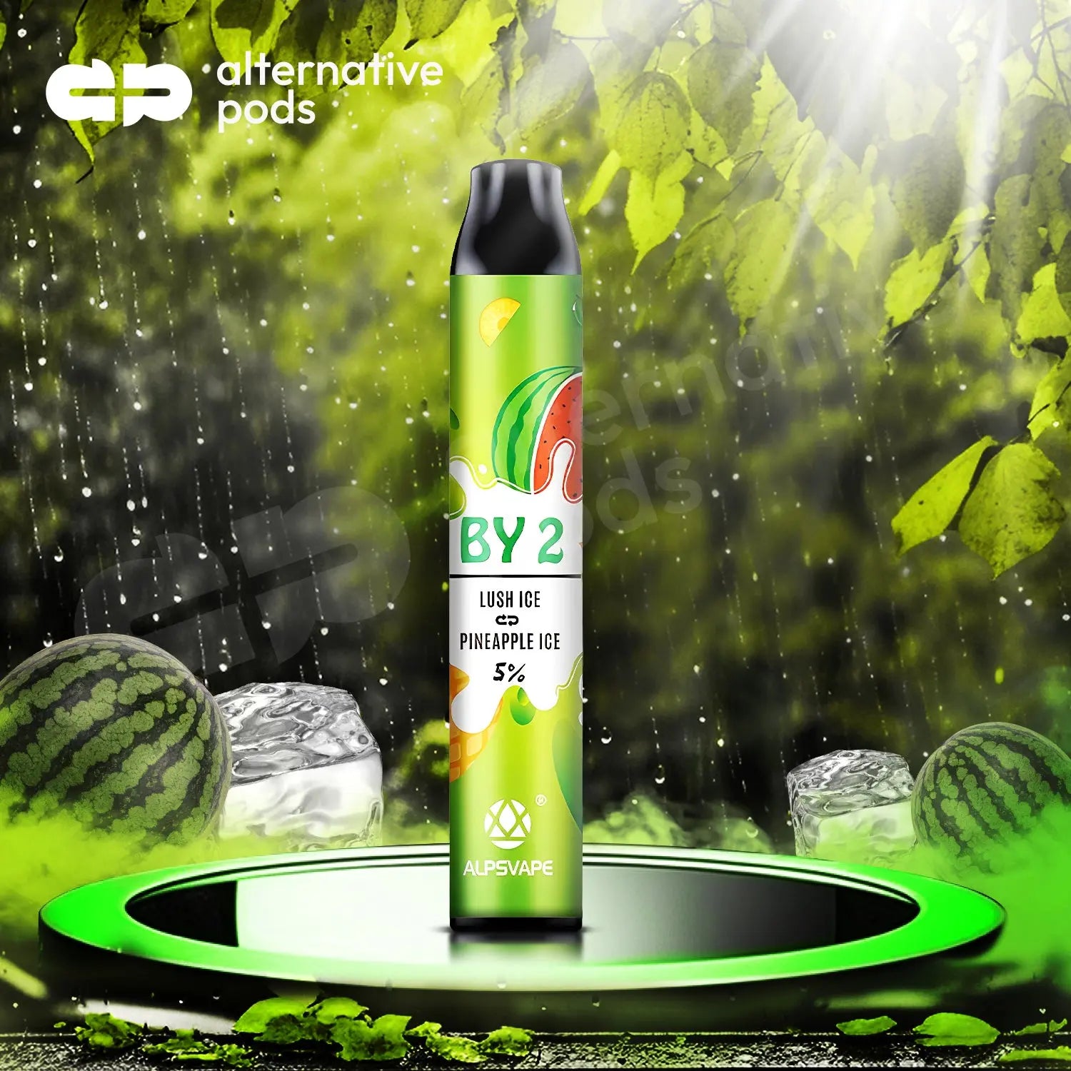 BY2 2in1 Disposable Vape - Lush Ice Pineapple Ice 