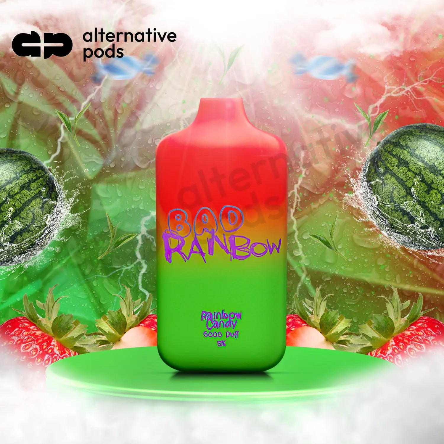 Bad Drip 6000 Puff Rechargeable Vape - Rainbow Candy 