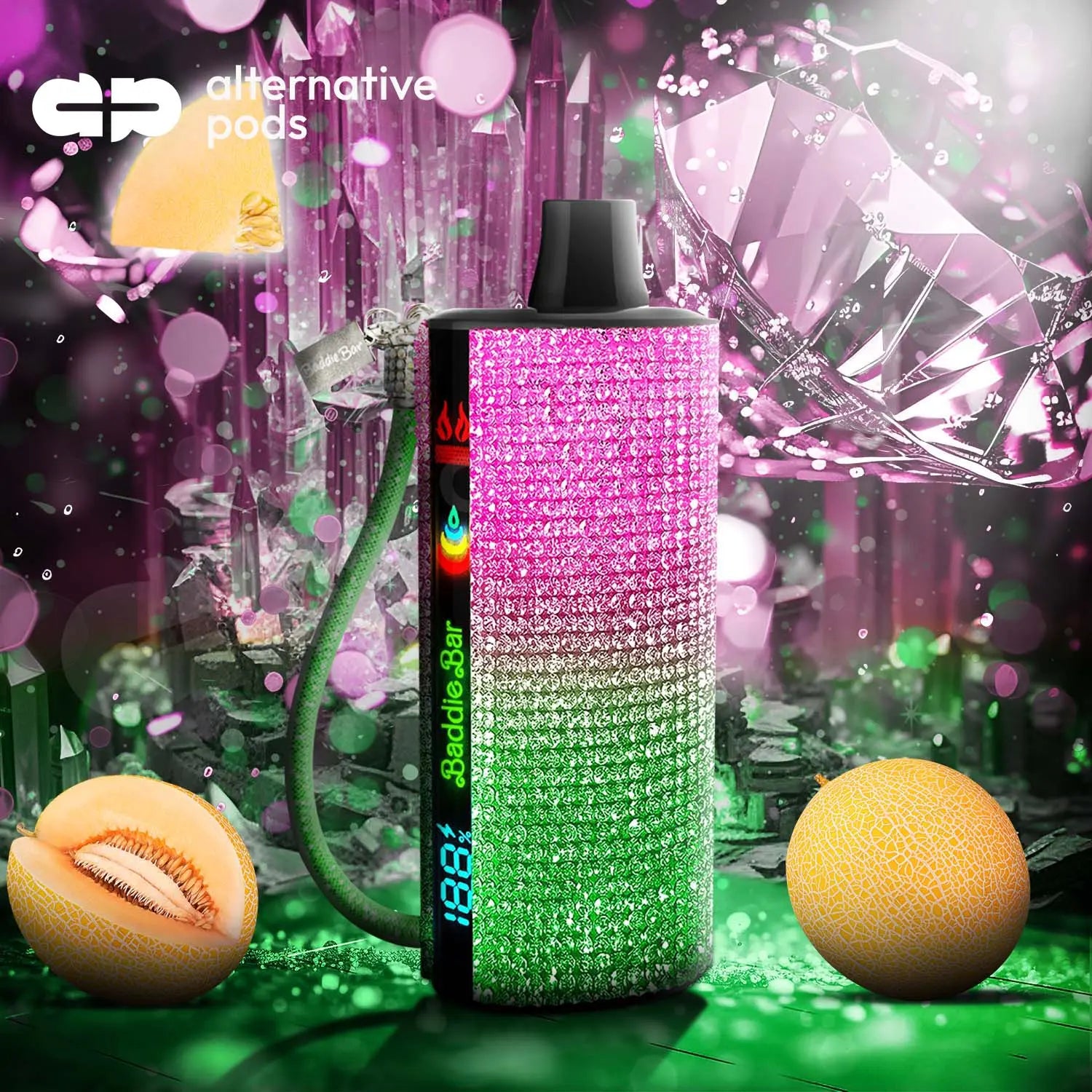 Baddie Bar 15K Disposable Baddie Bar - Melon Kandy 