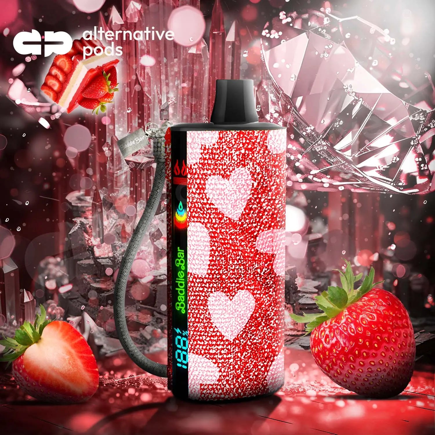 Baddie Bar 15K Disposable Baddie Bar - Strawberry Shortycake 