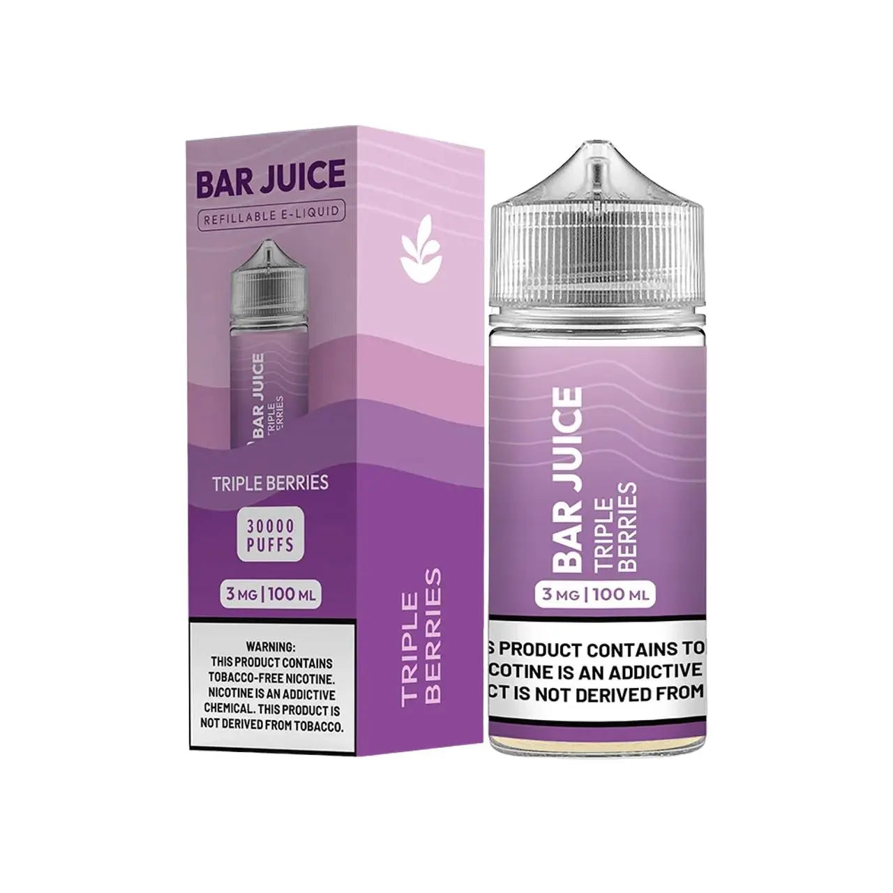 Bar Juice BJ 30000 Synthetic Nicotine Refillable E-Liquid 100ML