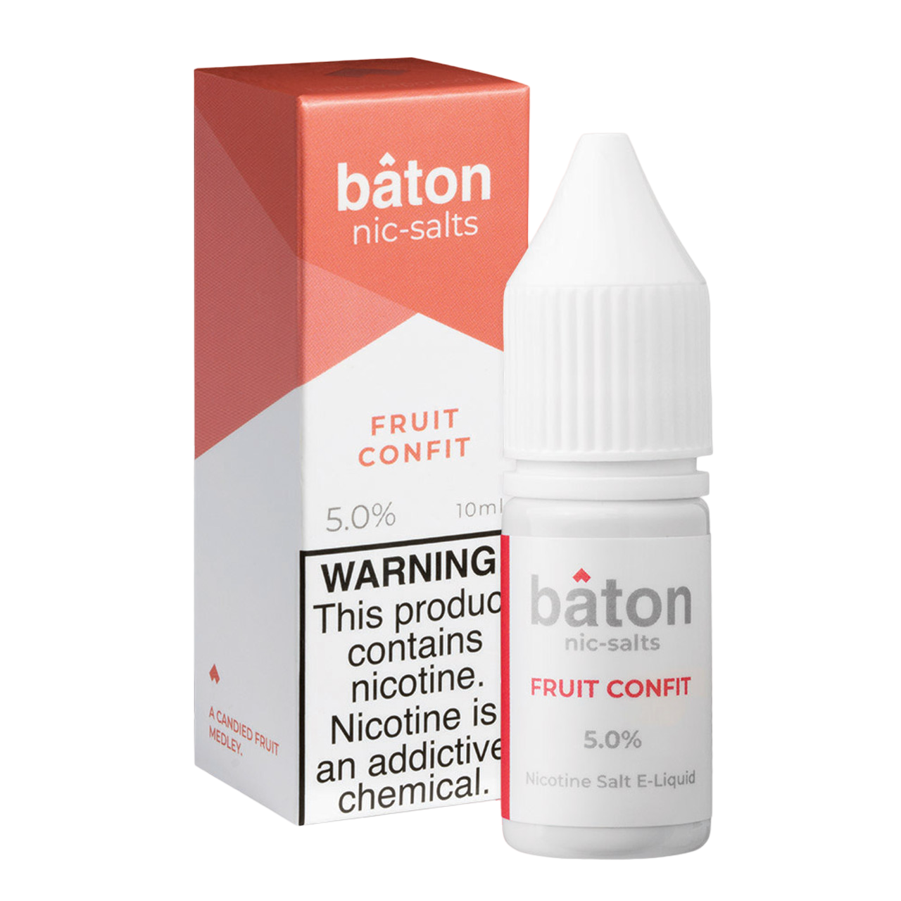 Baton Nic-Salts Nicotine Salt E-Liquid 10ML Fruit Confit 