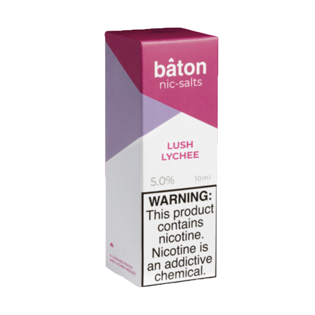 Baton Nic-Salts Nicotine Salt E-Liquid 10ML Lush Lychee