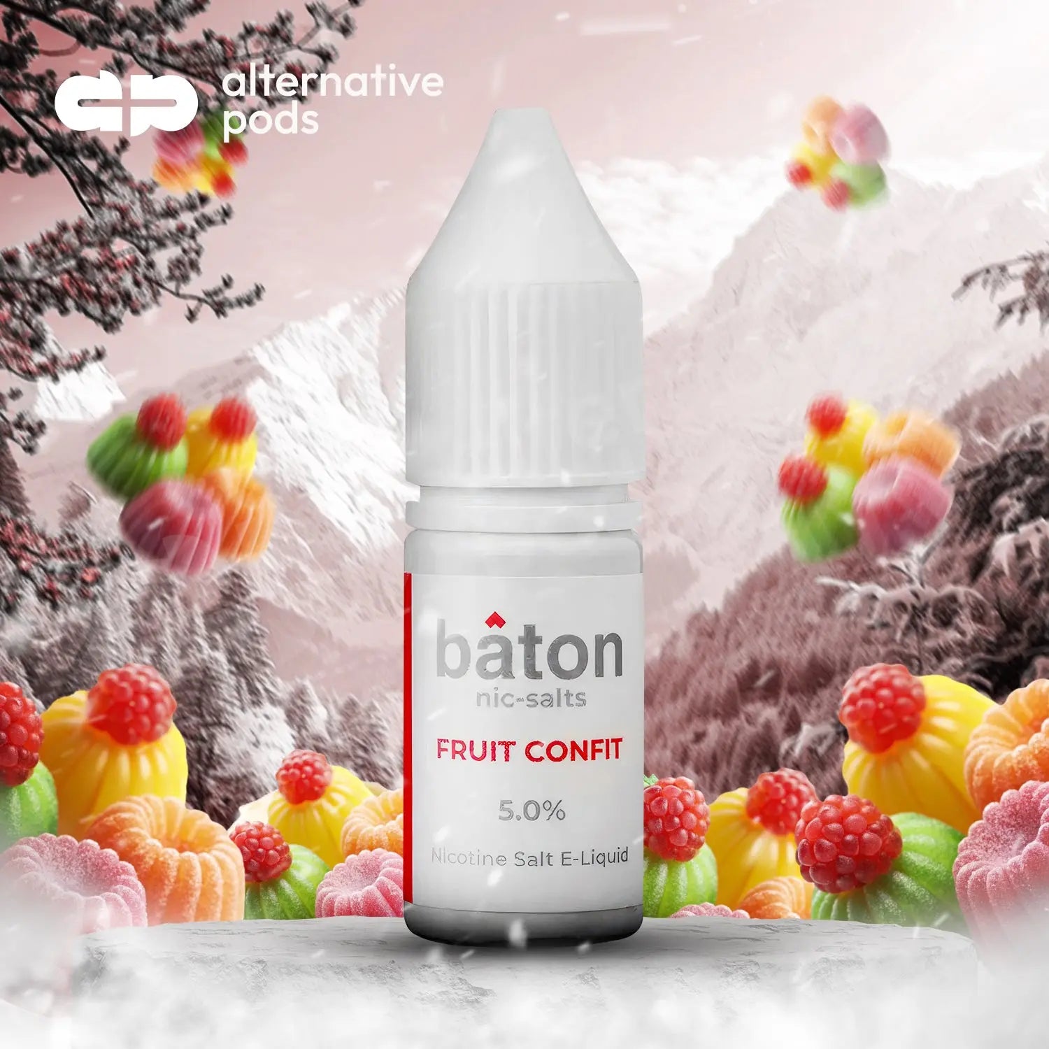 Baton Nic-Salts Nicotine Salt E-Liquid 10ML - Fruit Confit 