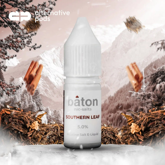 Baton Nic-Salts Nicotine Salt E-Liquid 10ML - Southern Leaf 