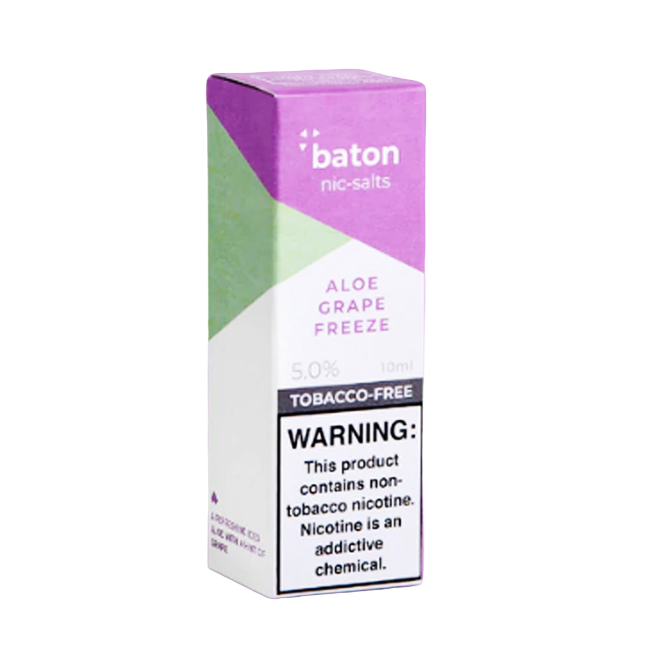 Baton Nic Salts Synthetic Nicotine Salt E-Liquid 10ML Aloe Grape Freeze
