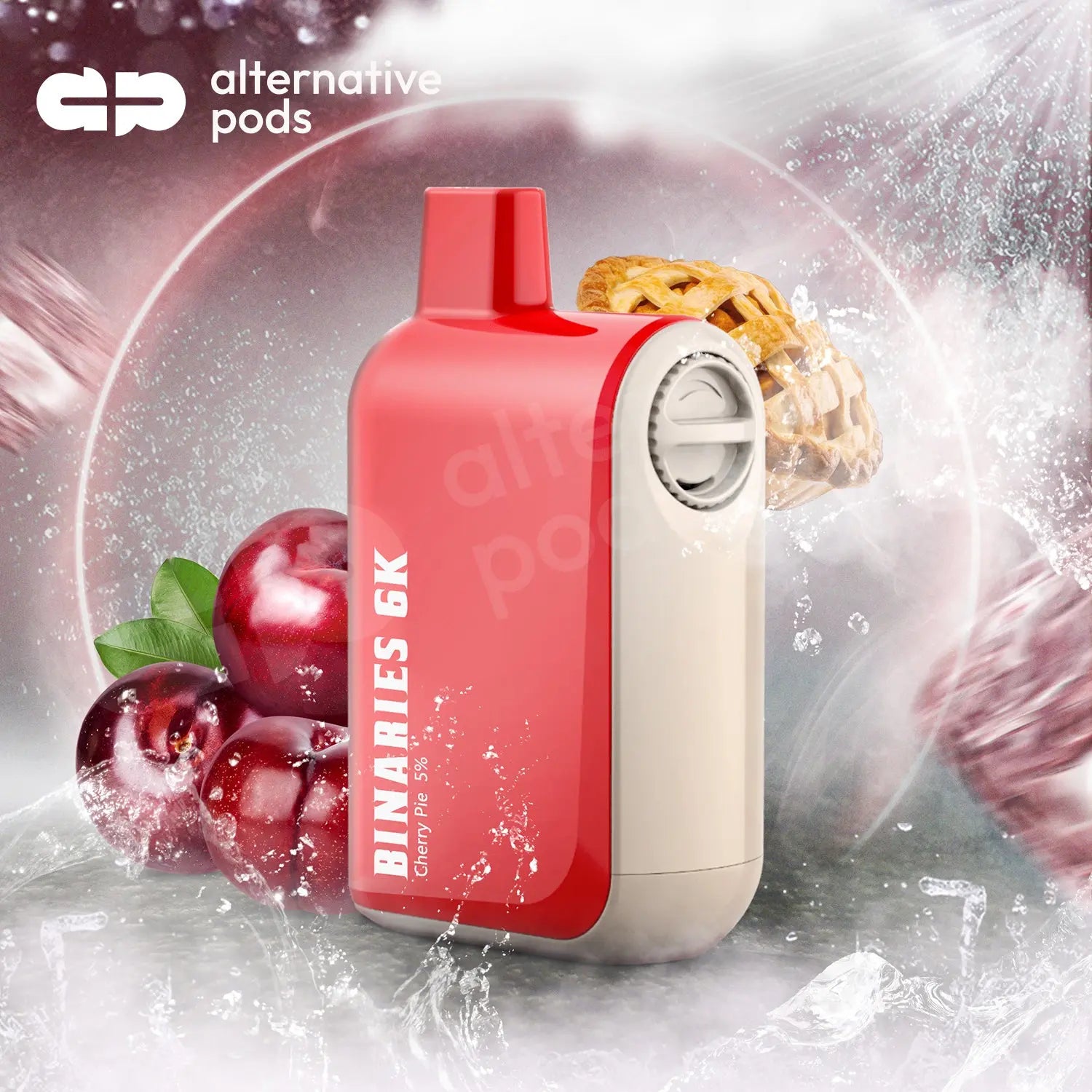 Binaries 6000 Puffs Disposable Vape - Cherry Pie 