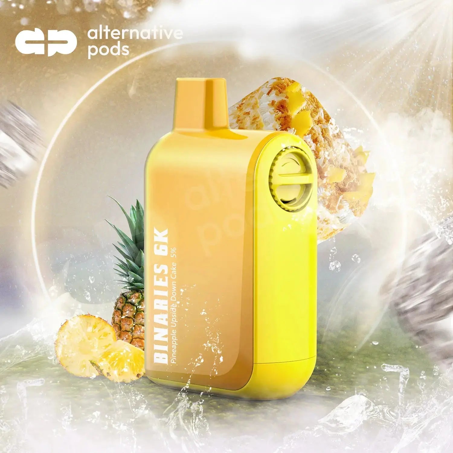 Binaries 6000 Puffs Disposable Vape - Pineapple Upside Down Cake 