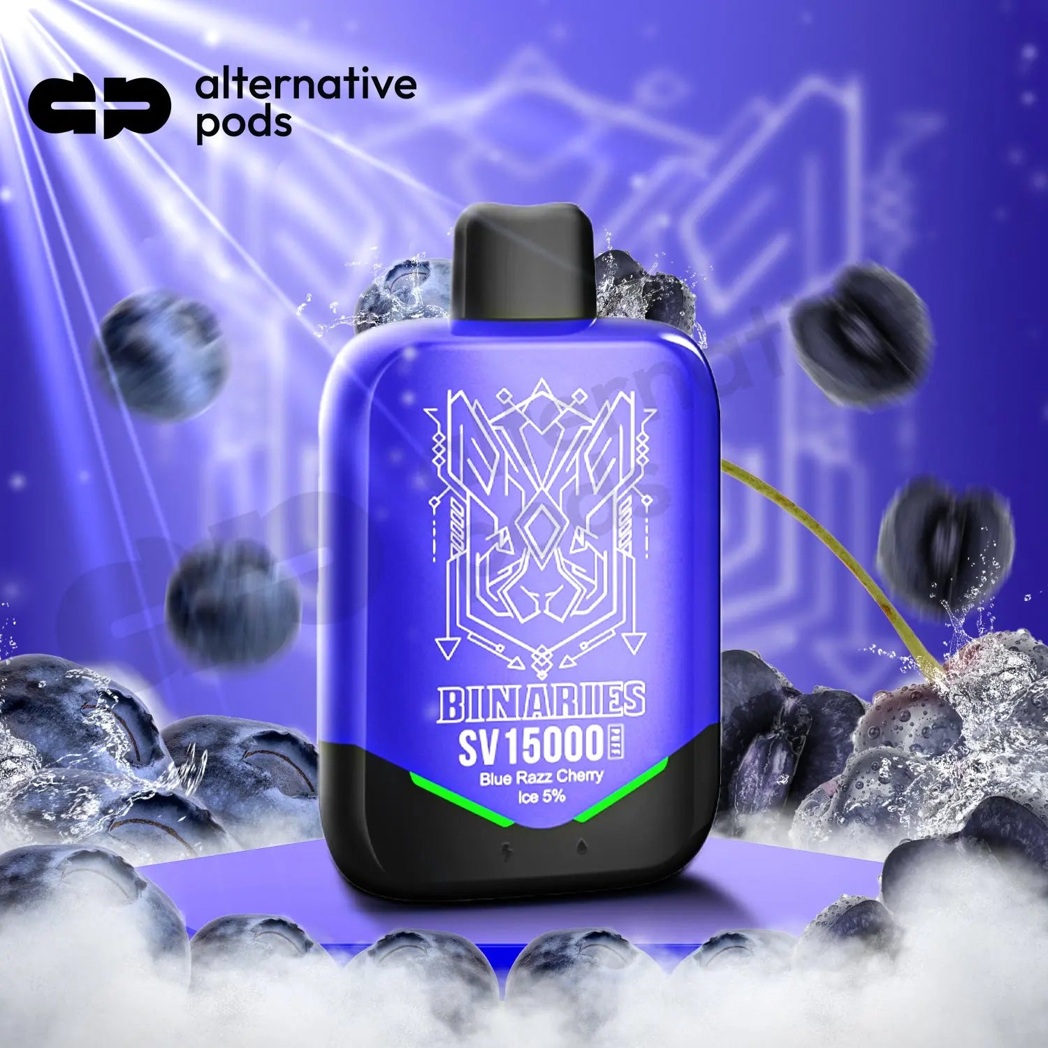 Binaries SV15000 Disposable - Blue Razz Cherry 