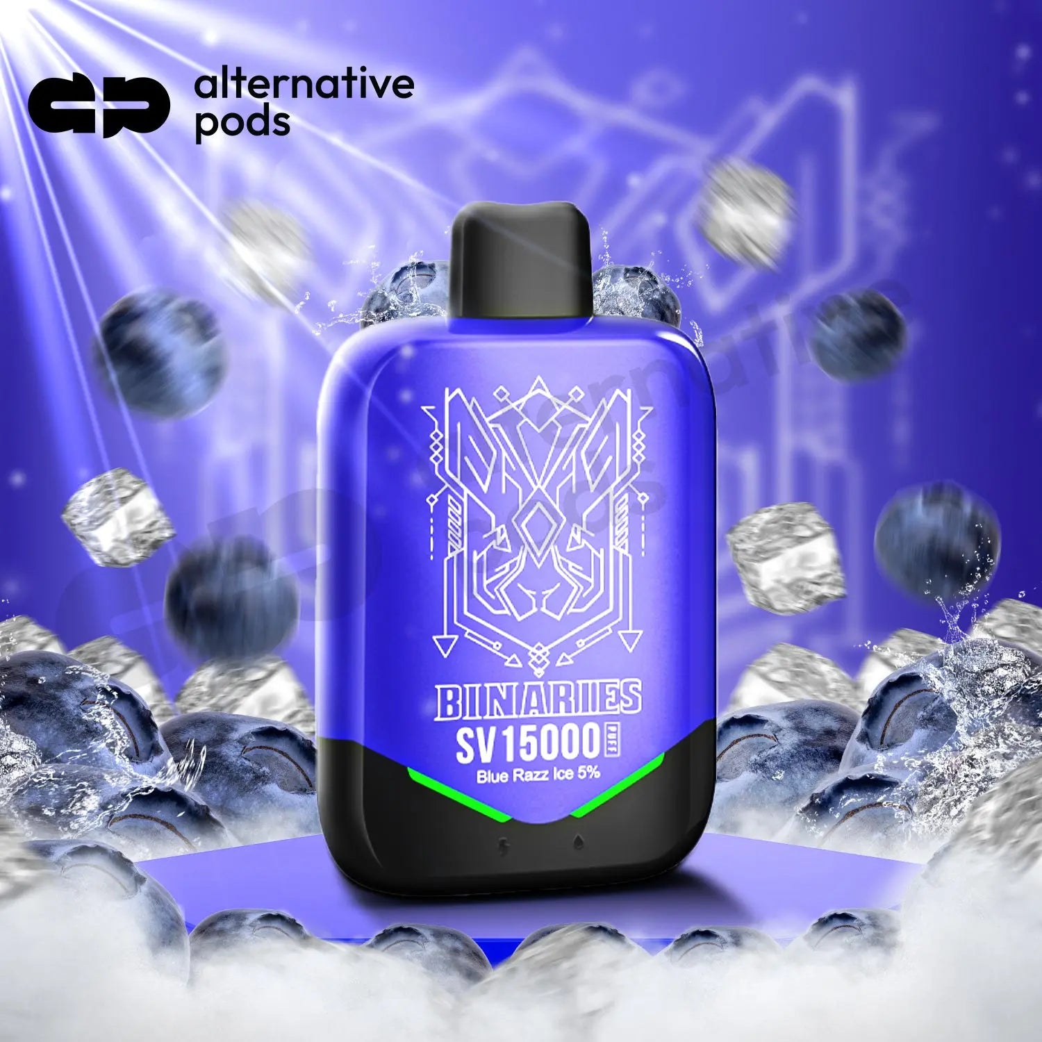 Binaries SV15000 Disposable - Blue Razz Ice 