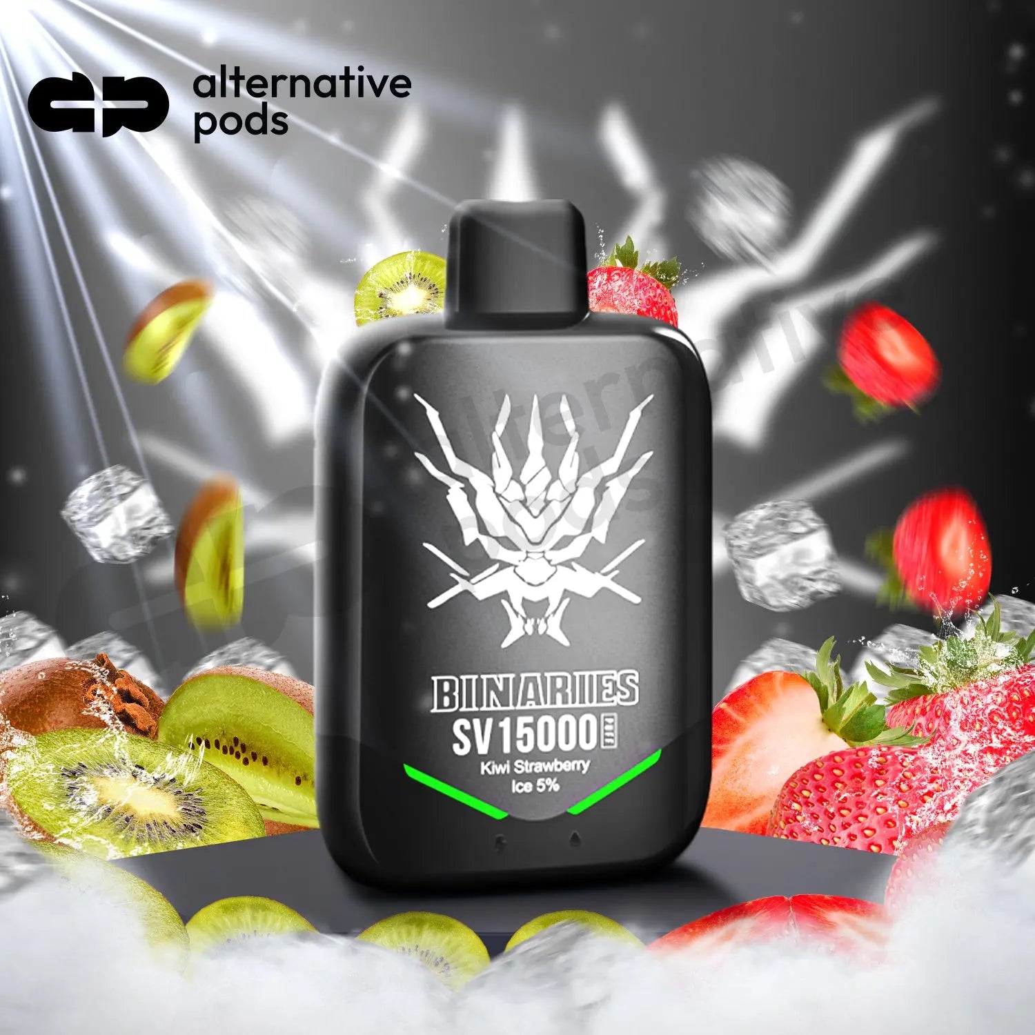 Binaries SV15000 Disposable - Kiwi Strawberry Ice 