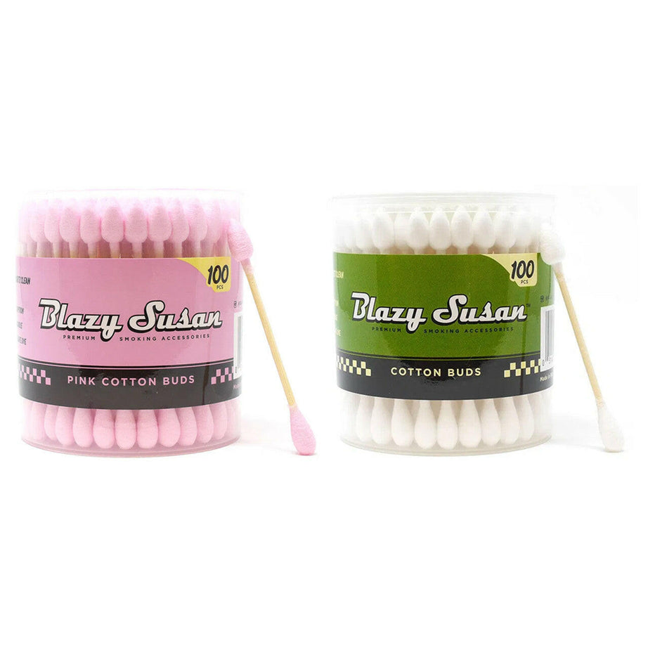 Blazy Susan Blazy Pink Cotton Buds - 100ct Jar