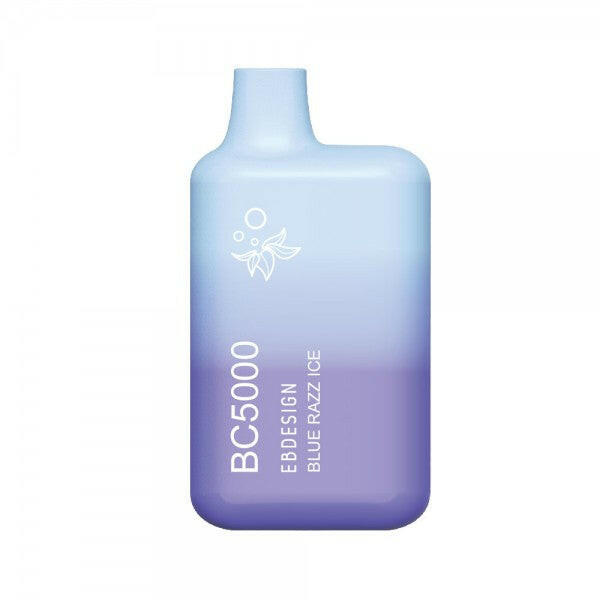 EB Design BC5000 0% Zero Nicotine Disposable Vape-blue razz ice