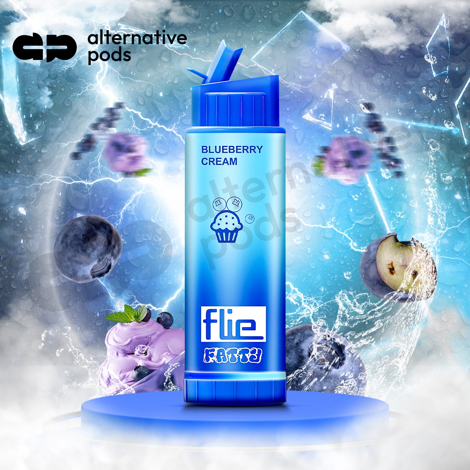 Flie Fatty 8000 Puffs Disposable Vape - Blueberry Cream