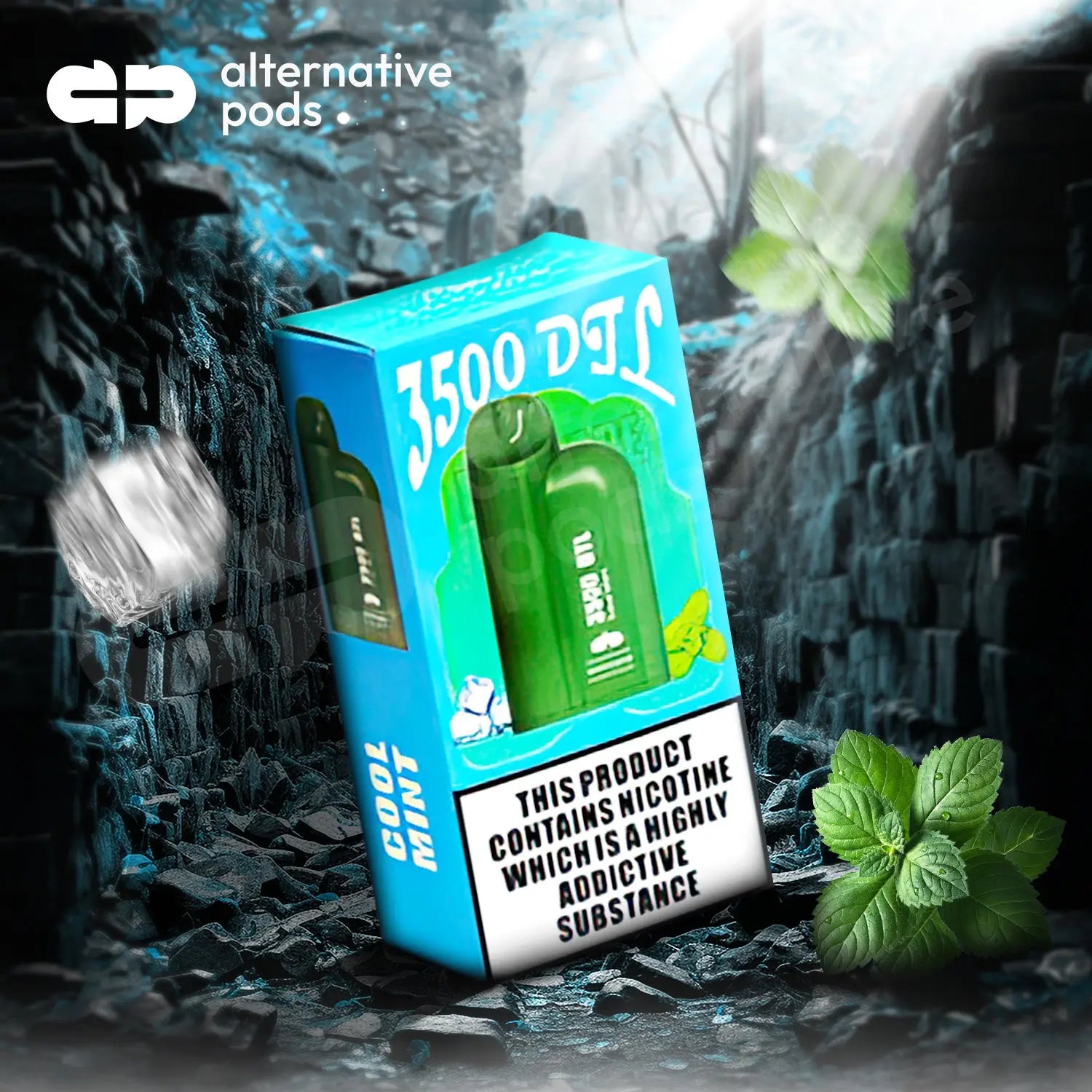 BosVape 3500 Puffs DTL Disposable Vape - Cool Mint 