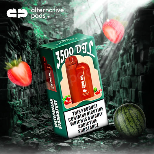 BosVape 3500 Puffs DTL Disposable Vape - Watermelon Strawberry 