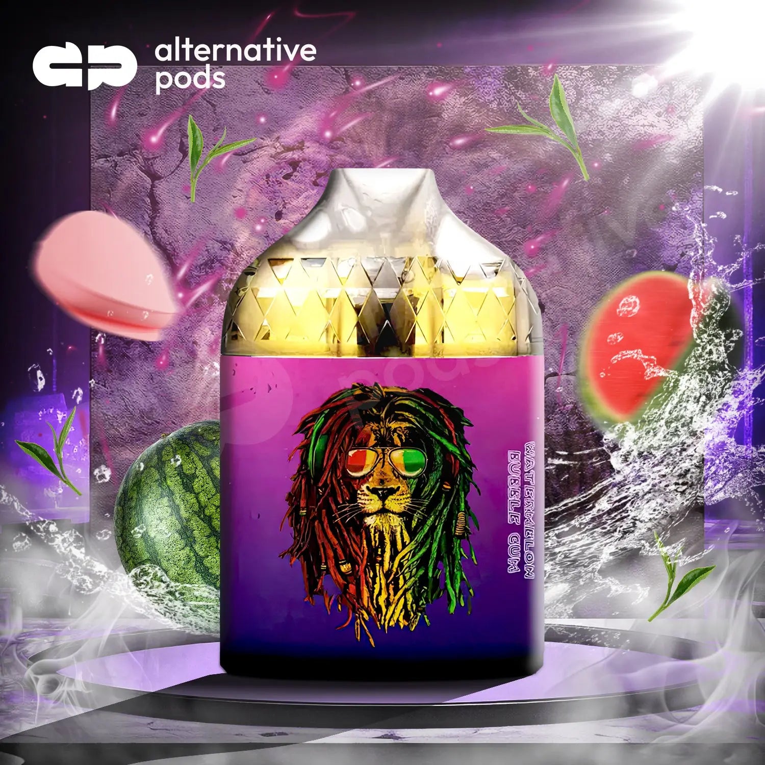 BosVape 8500 Puffs Disposable Vape - Watermelon Bubble Gum 