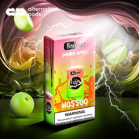 BosVape MO5500 Puffs Disposable Vape - Double Apple 