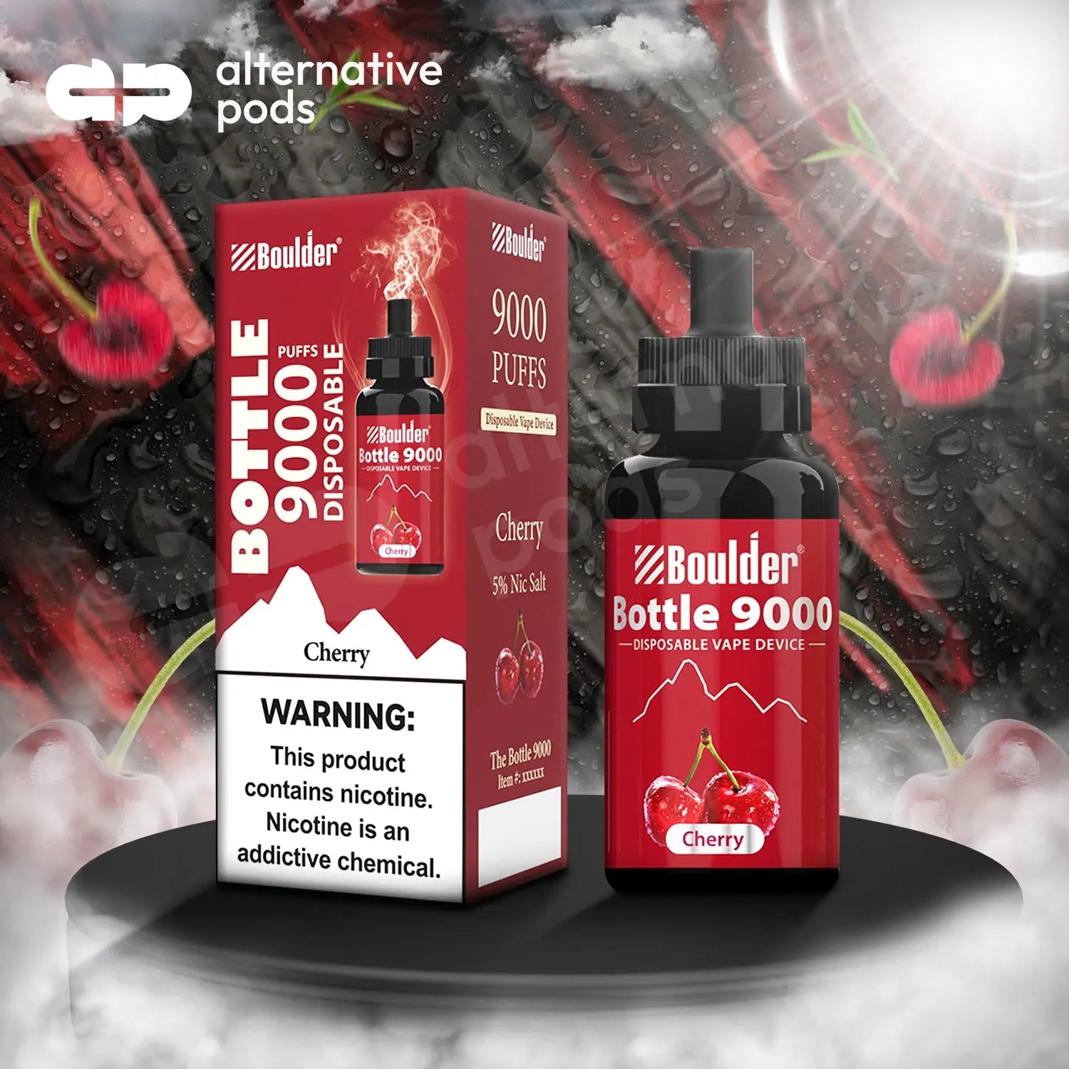 Boulder Bottle 9000 - Cherry 