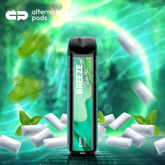 Breeze Pro Zero Nicotine 0% 2000 Puffs Disposable 2K - Mint 