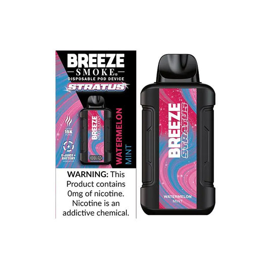 Breeze Stratus 15k 0% Nicotine - Watermelon Mint 