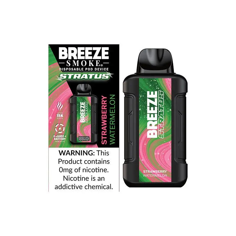 Breeze Stratus 15k 0% Nicotine - Strawberry Watermelon 