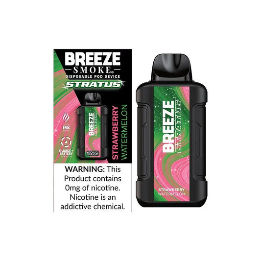 Breeze Stratus 15k 0% Nicotine - Strawberry Watermelon 