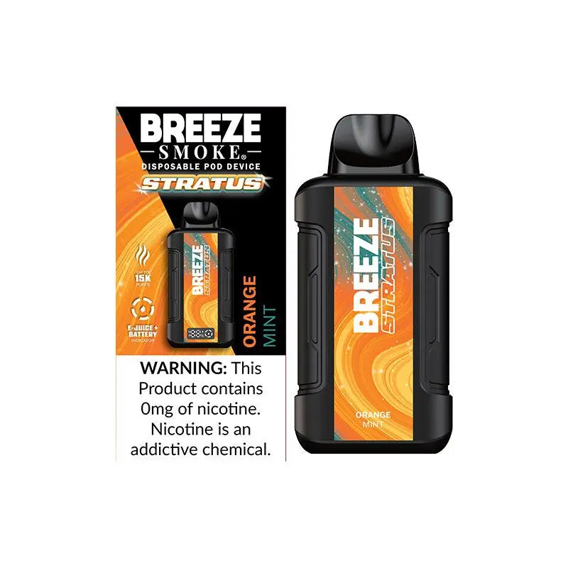 Breeze Stratus 15k 0% Nicotine - Orange Mint 