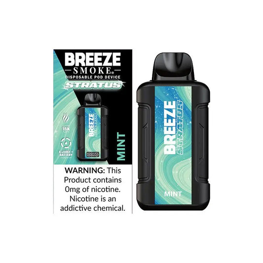 Breeze Stratus 15k 0% Nicotine - Mint 