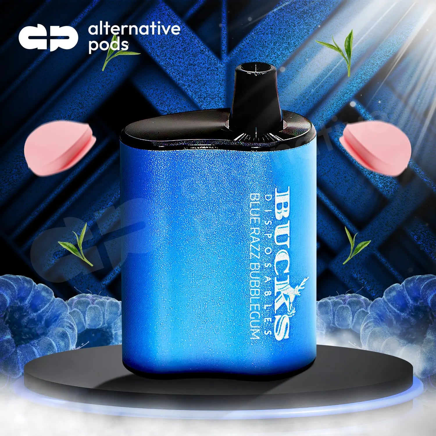 Bucks 5000 Puffs Disposable Vape - Blue Razz Bubblegum 