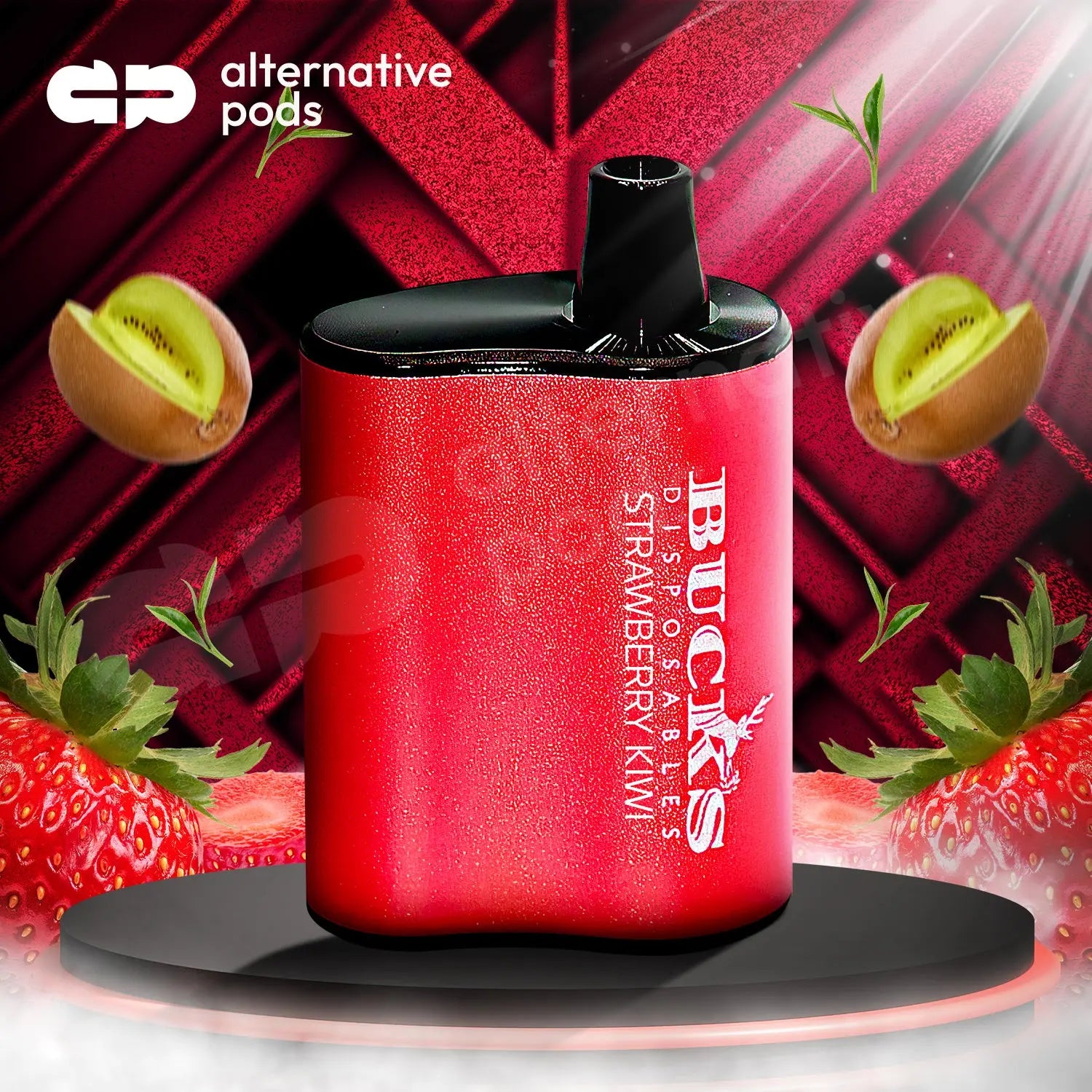 Bucks 5000 Puffs Disposable Vape - Strawberry Kiwi 