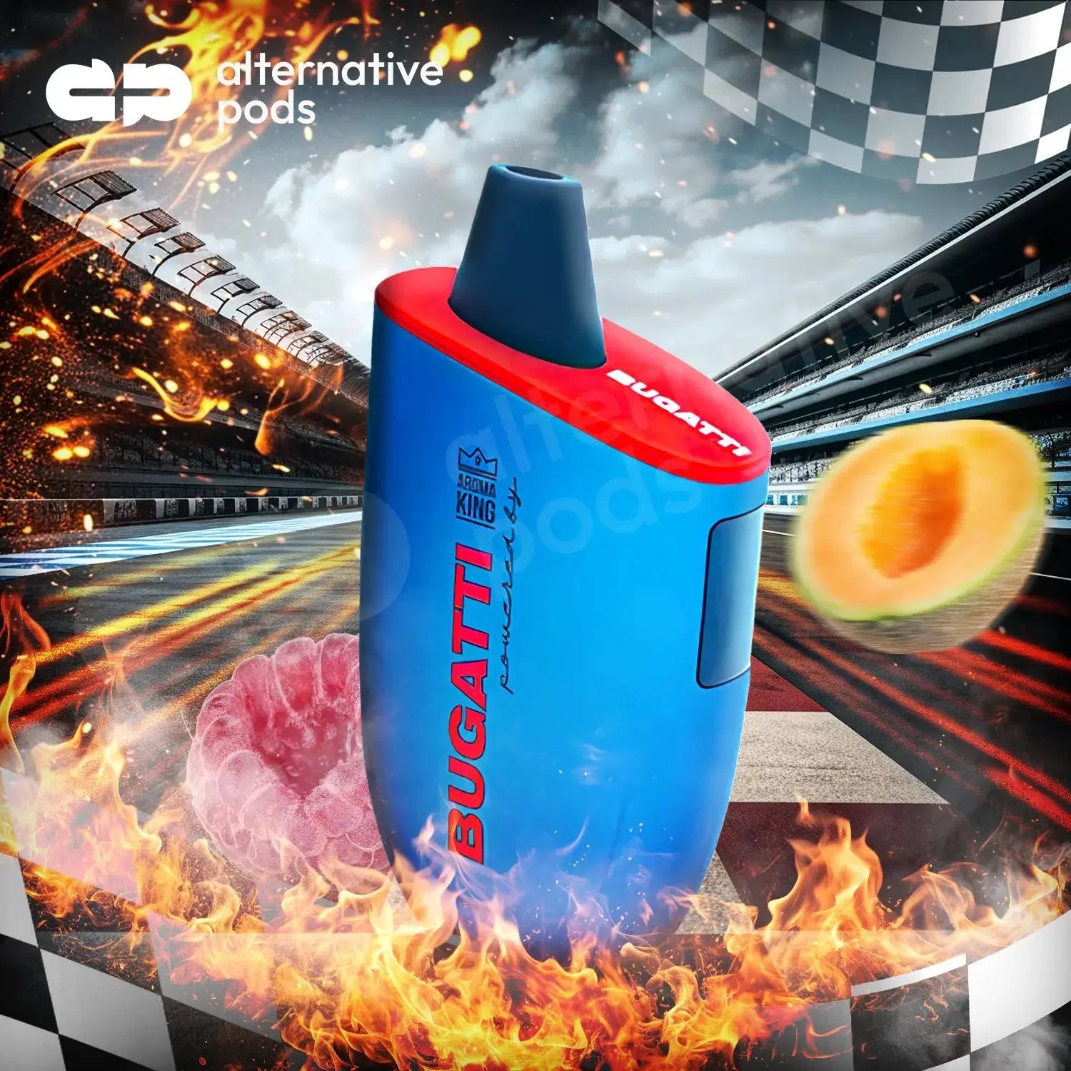 Bugatti Elite 9000 Disposable - Raspberry Honeydew Melon 