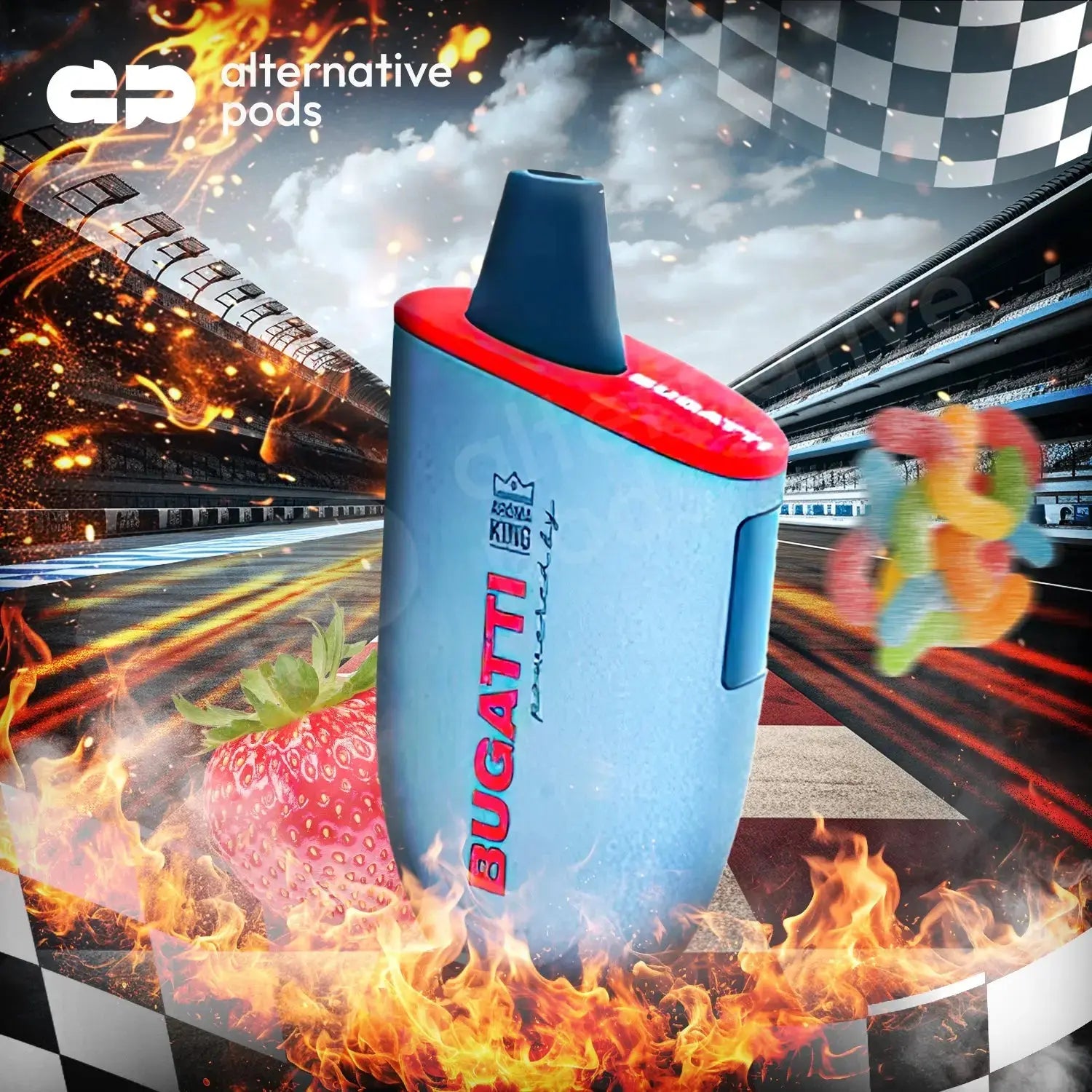 Bugatti Elite 9000 Disposable - Strawberry Gummy 