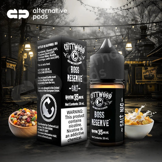 CUTTWOOD Salt Nic Nicotine E-Liquid 30ML - Alternative pods | Online Vape & Smoke Shop