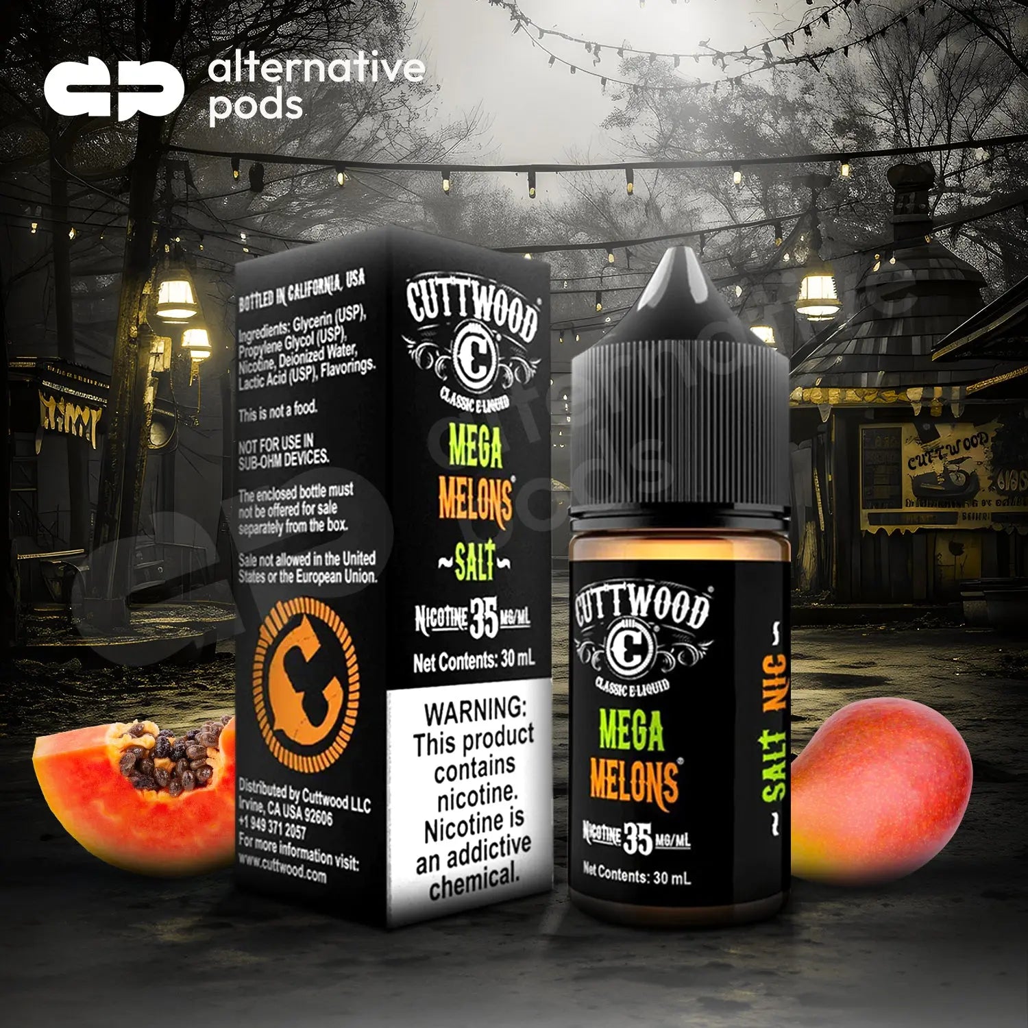 CUTTWOOD Salt Nic Nicotine E-Liquid 30ML - Alternative pods | Online Vape & Smoke Shop