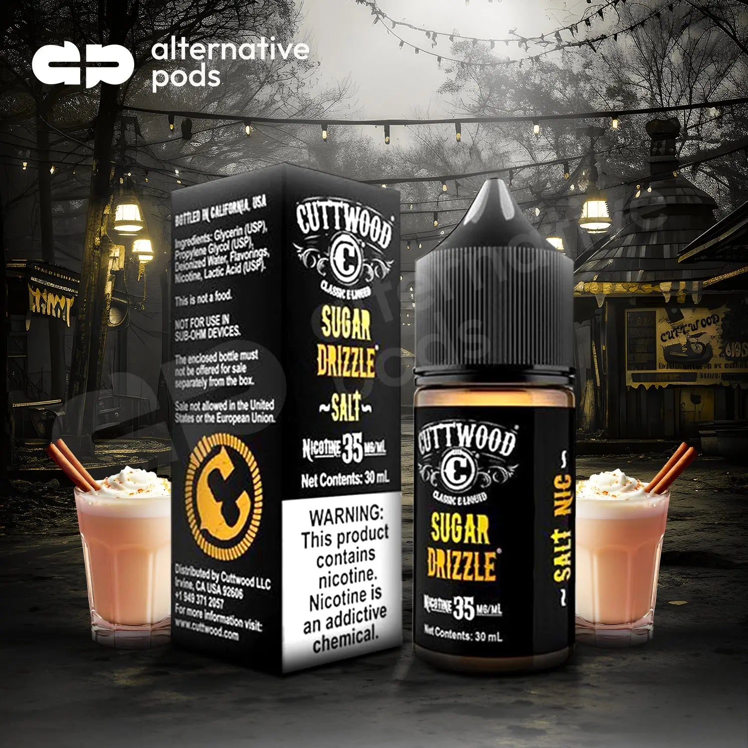 CUTTWOOD Salt Nic Nicotine E-Liquid 30ML - Alternative pods | Online Vape & Smoke Shop