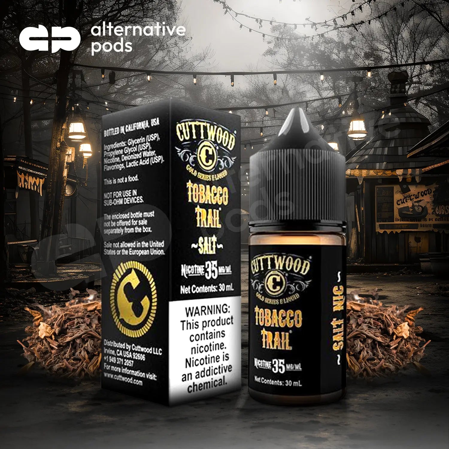 CUTTWOOD Salt Nic Nicotine E-Liquid 30ML - Alternative pods | Online Vape & Smoke Shop