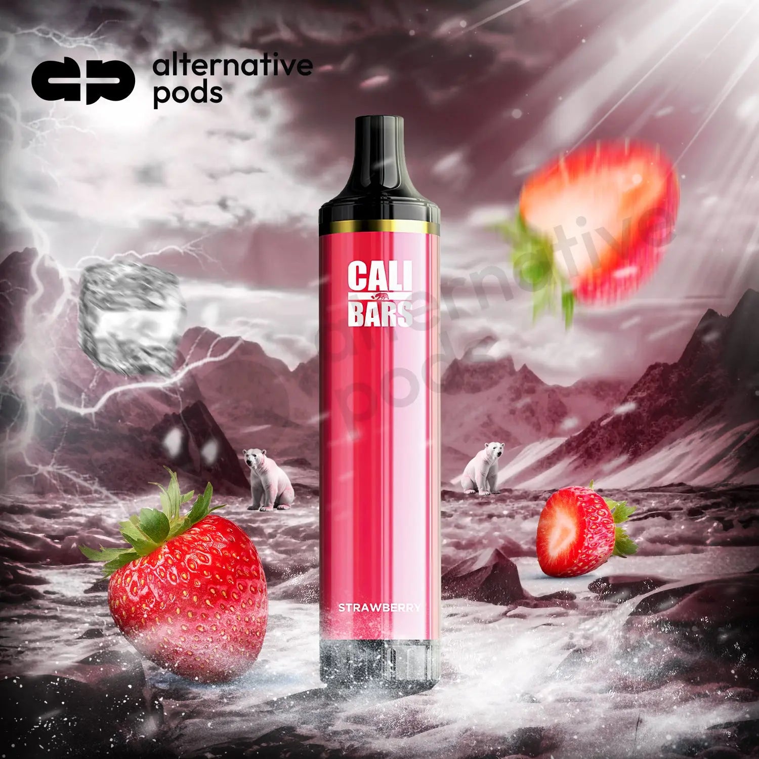 Cali Bars 4500 Puffs Disposable Vape - Strawberry 