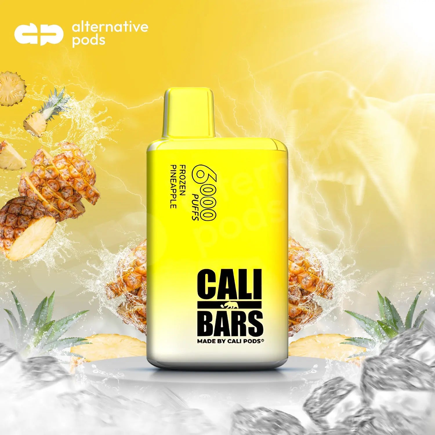 Cali Bars V2 6000 Disposable Vape - Frozen Pineapple 