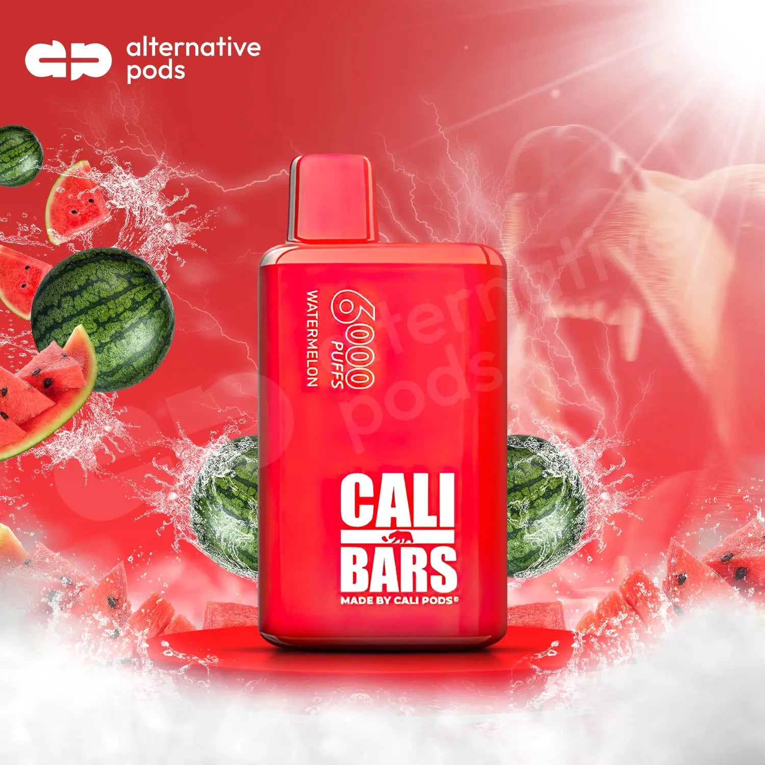 Cali Bars V2 6000 Disposable Vape - Watermelon 