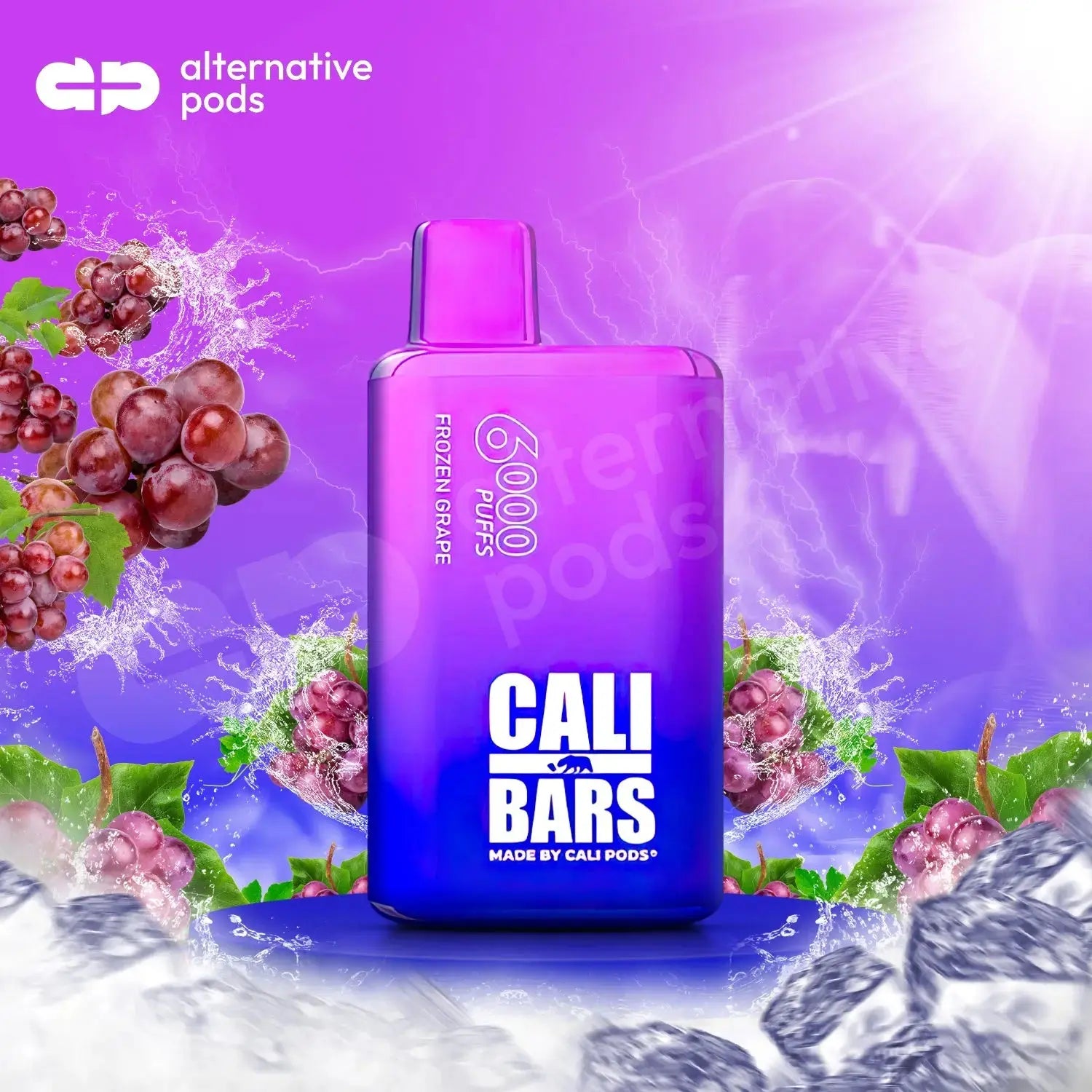 Cali Bars V2 6000 Disposable Vape - Frozen Grape 