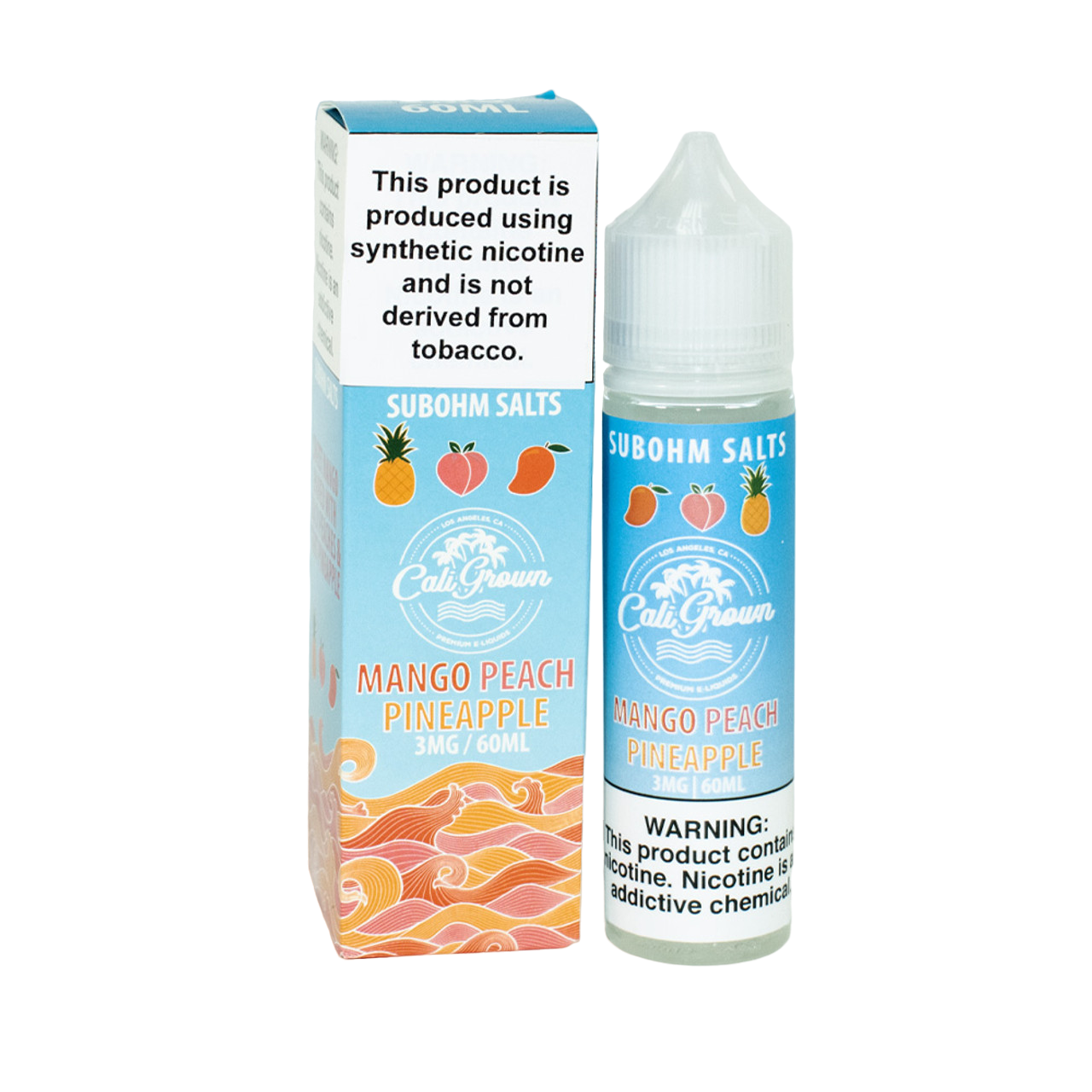 Cali Grown Synthetic E-Liquid 60ML Mango Peach Pineapple 