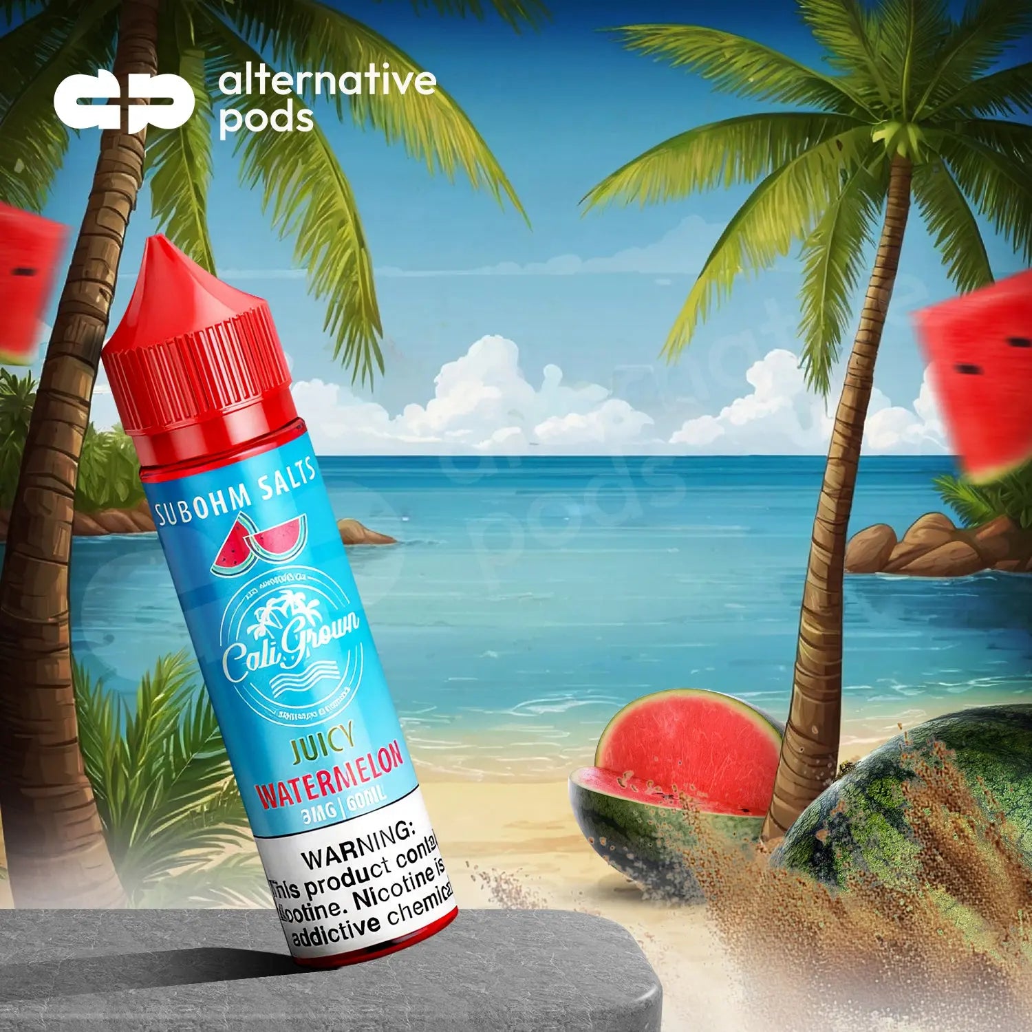 Cali Grown Synthetic E-Liquid 60ML - Juicy Watermelon 