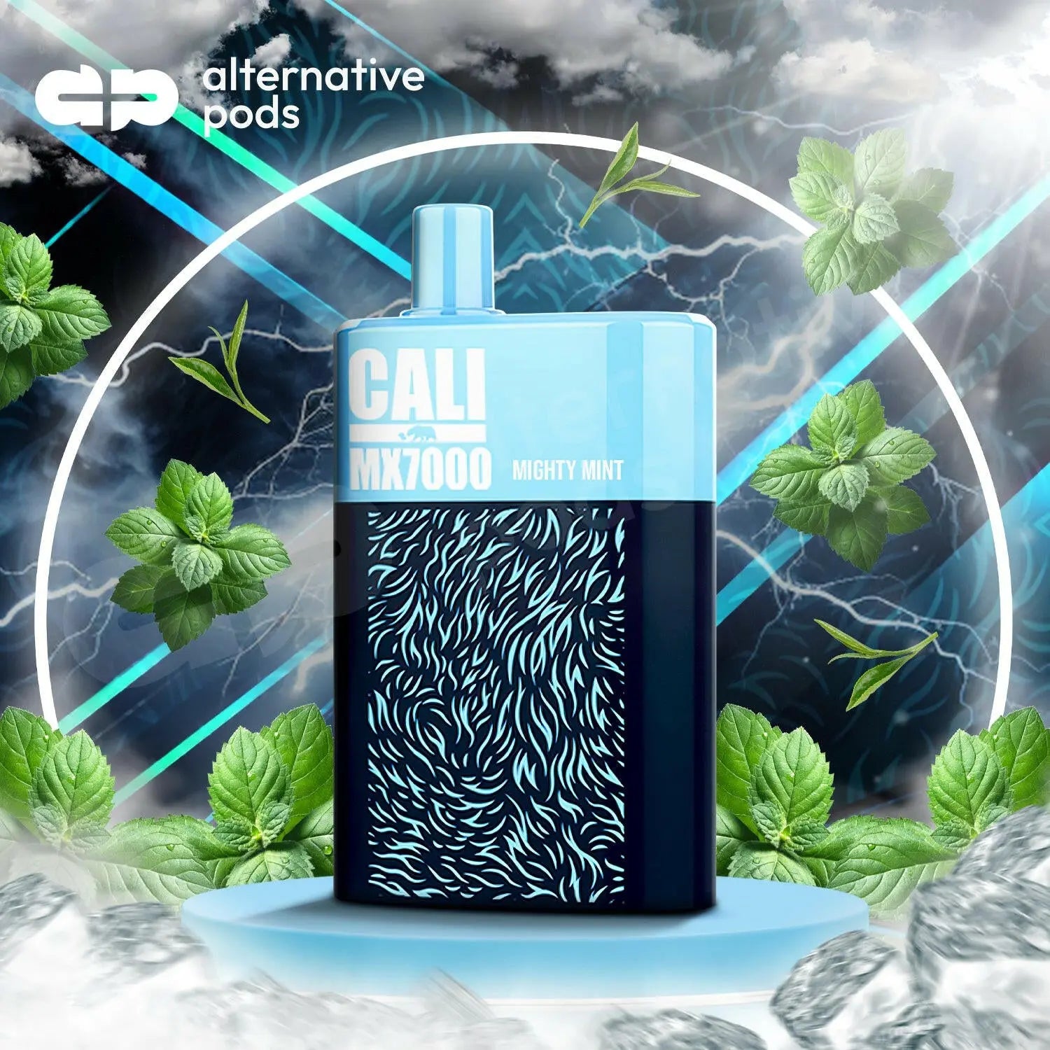 Cali MX7000 Puffs Disposable Vape - Mighty Mint 