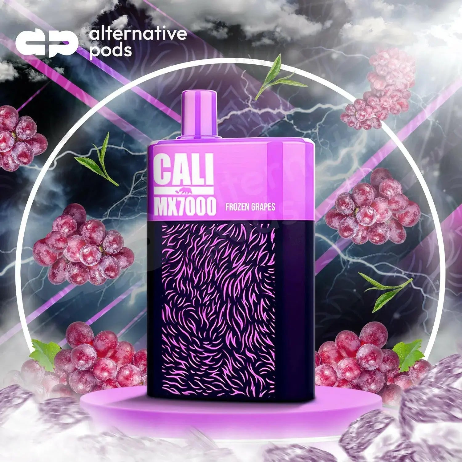 Cali MX7000 Puffs Disposable Vape - Frozen Grapes 