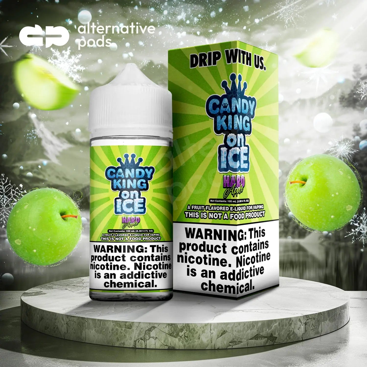 Candy King On Ice E-Liquid 100ML - Hard Apple On Ice