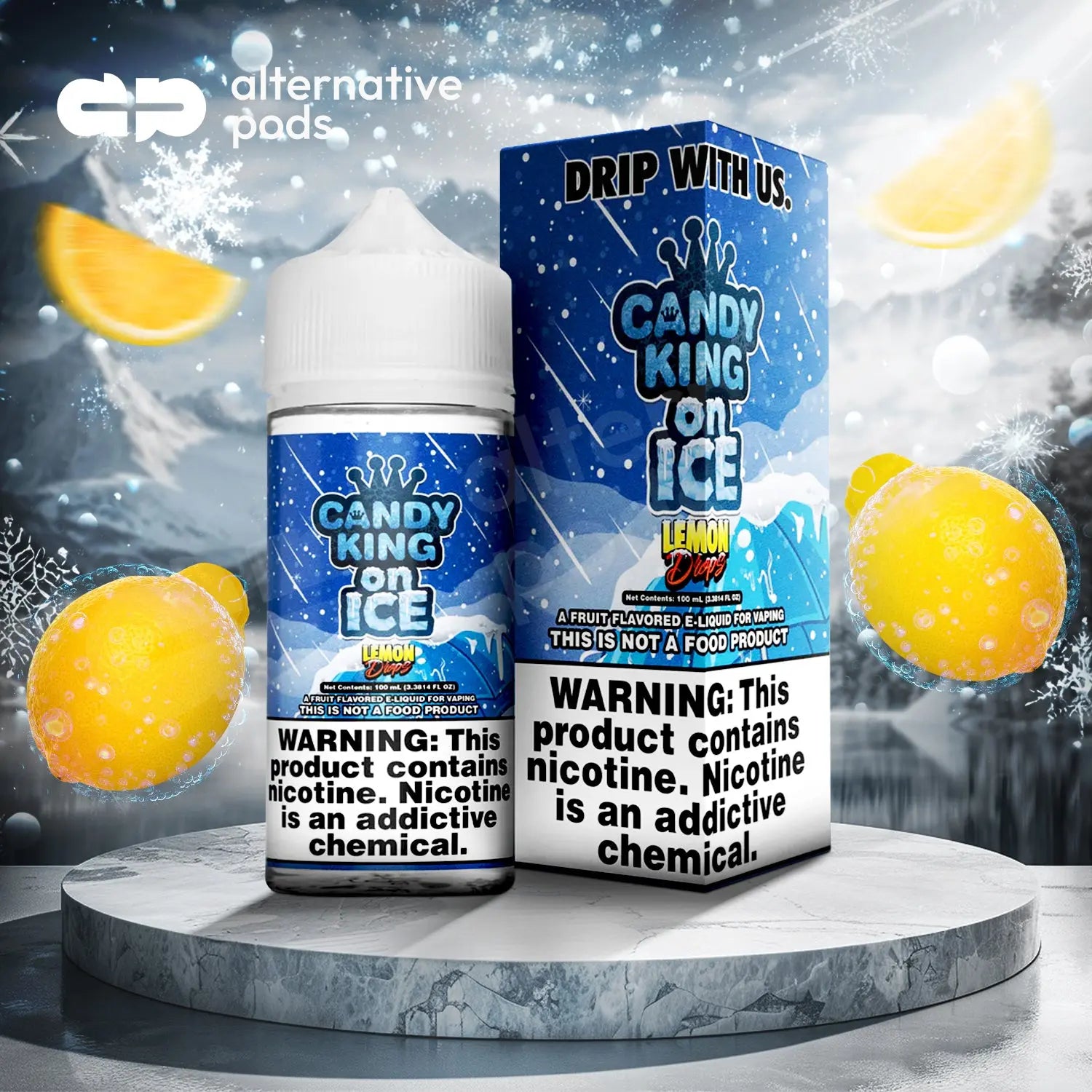 Candy King On Ice E-Liquid 100ML - Lemon Drops On Ice